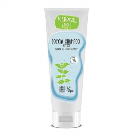 Pierpaoli Ekos Personal Care Odświeżający żel pod prysznic i szampon 2w1 z organiczną miętą idealny dla sportowców 250ml